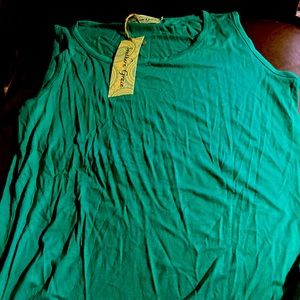 New with Tags Southern Grace Green Tank Top